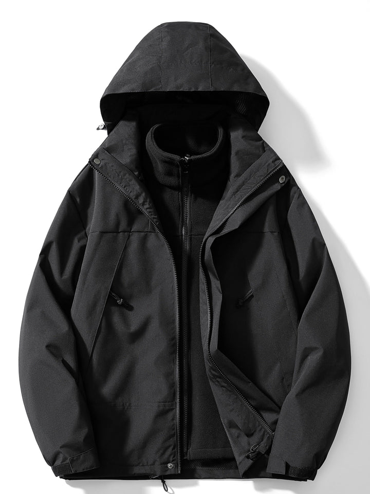 Men's Fleece Short Winter Jacket | Warm