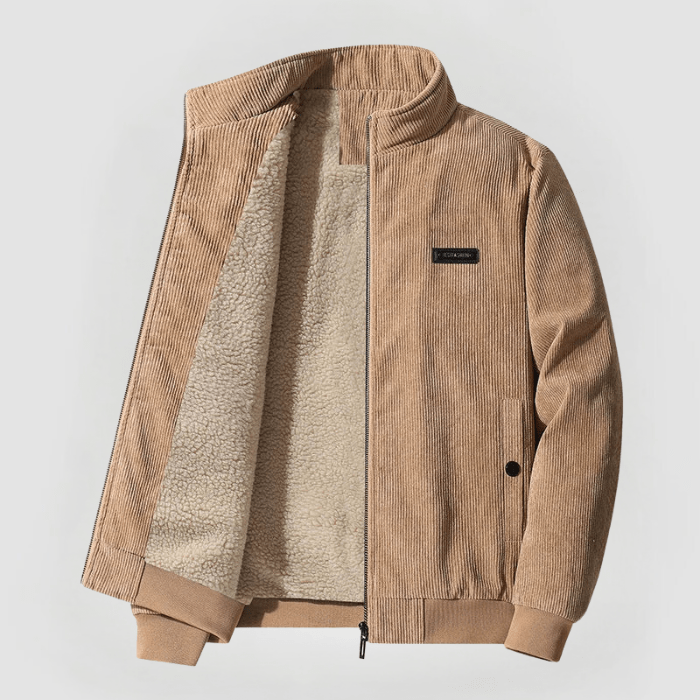 Men's Corduroy Winter Jacket | Warm