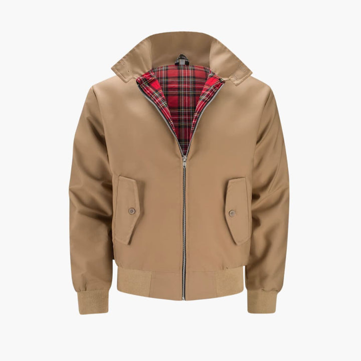 Men's Ribbed Cuff Winter Jacket | Zipper