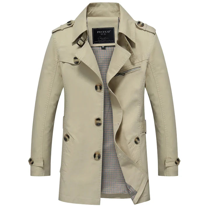 Men's Long Trench Coat | Winter