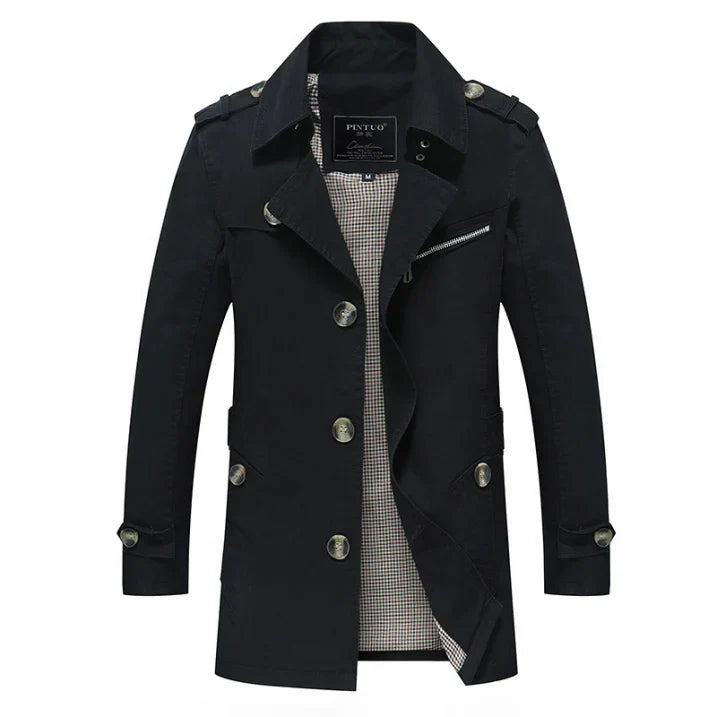 Men's Long Trench Coat | Winter