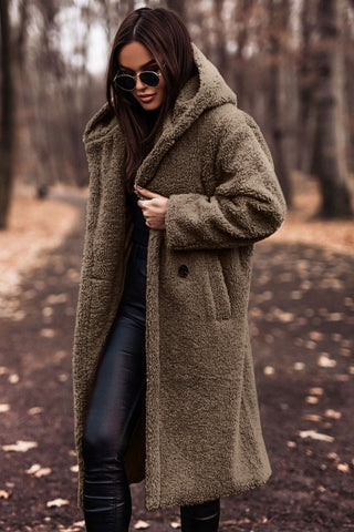Women’s Long Teddy Coat | Winter