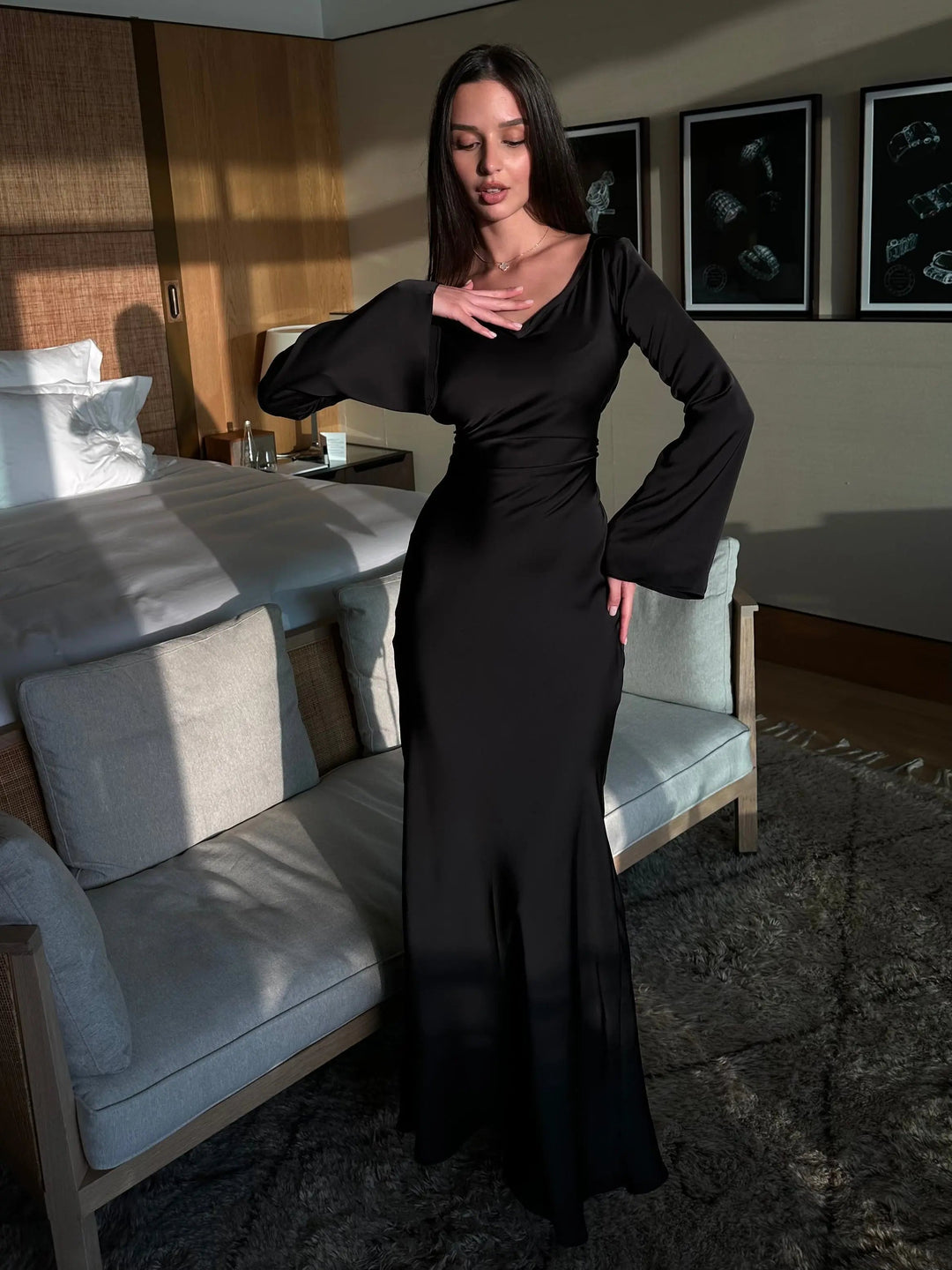 Women's Mermaid Style Wedding Guest Dress | Maxi