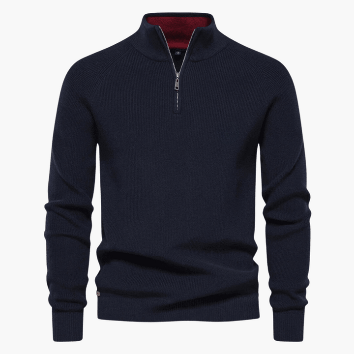 Men's Soft Knit Sweater | Zipper