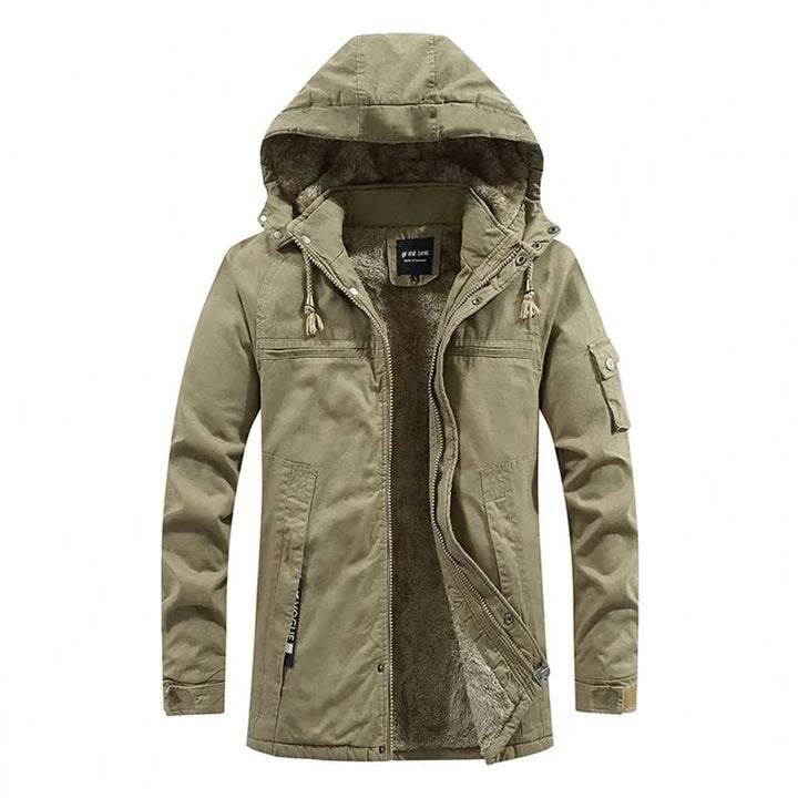 Men's Fleece-Lined Winter Jacket | Long