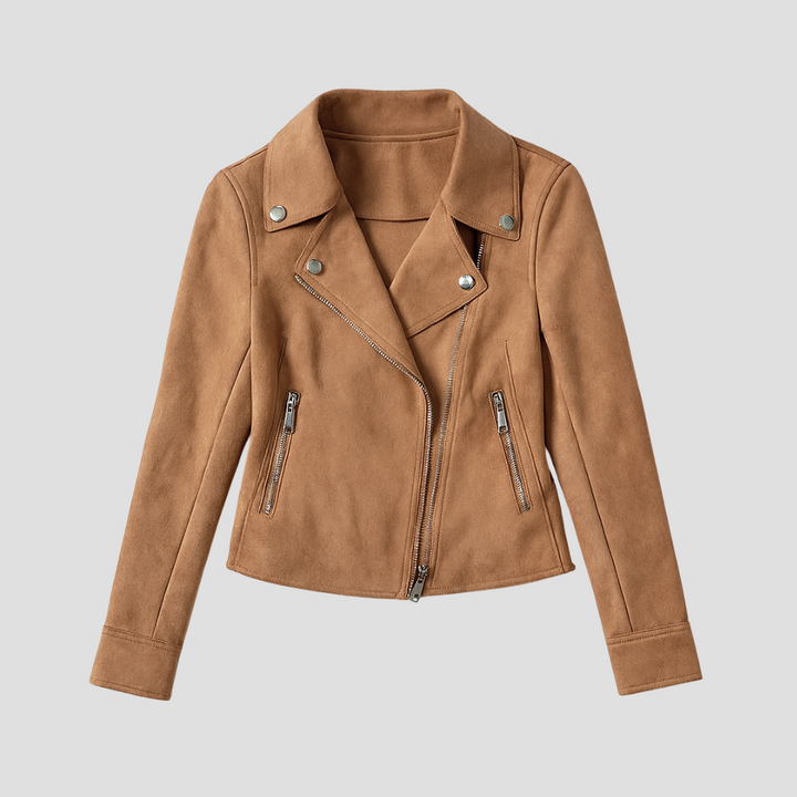 Women's Biker Leather Jacket | Slimming