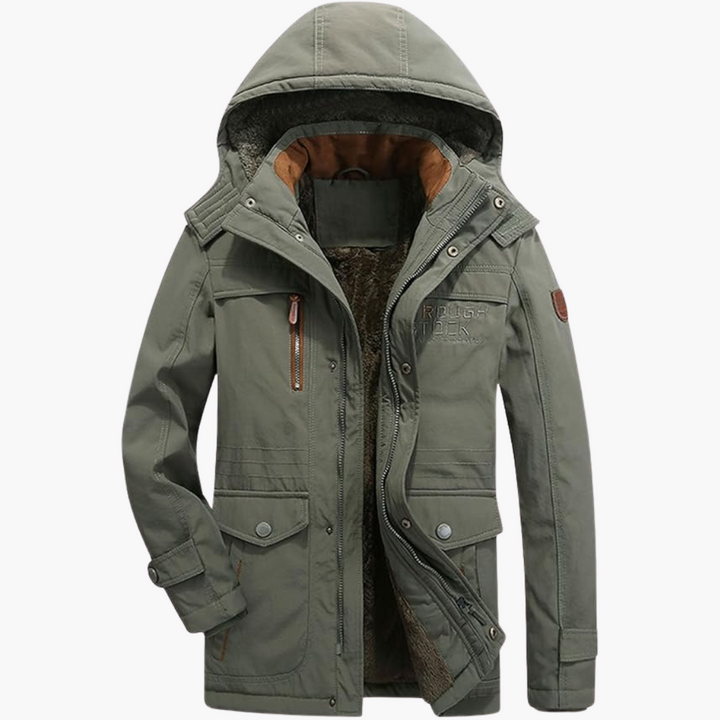 Men's Long Winter Jacket | Fleece