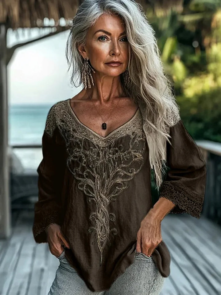 Ladies Vintage Blouse | Long Sleeve