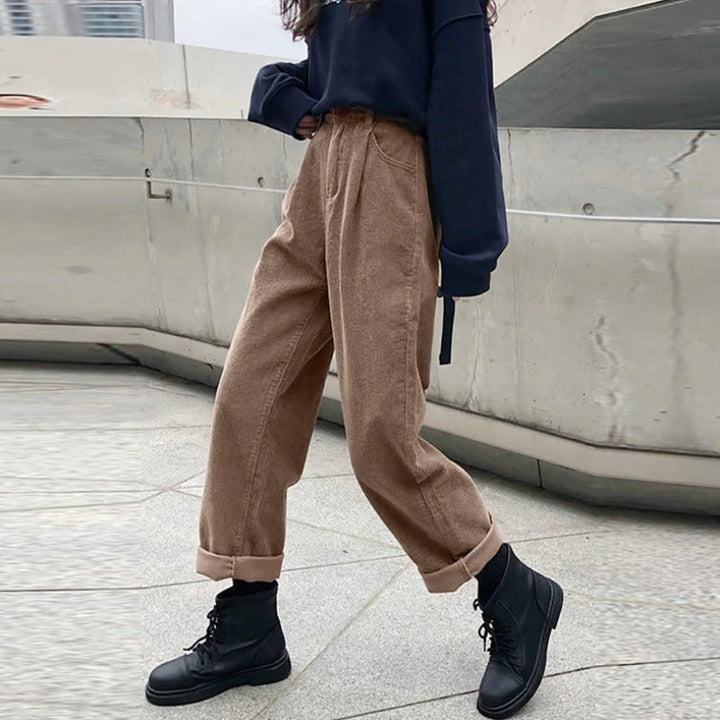 Women's Long Corduroy Pants | Winter