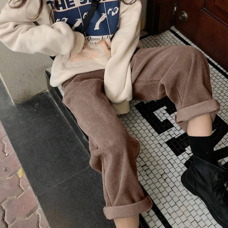 Women's Long Corduroy Pants | Winter