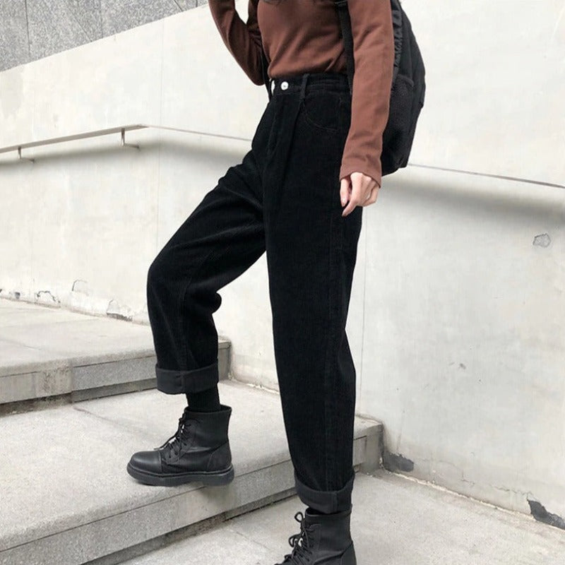 Women's Long Corduroy Pants | Winter