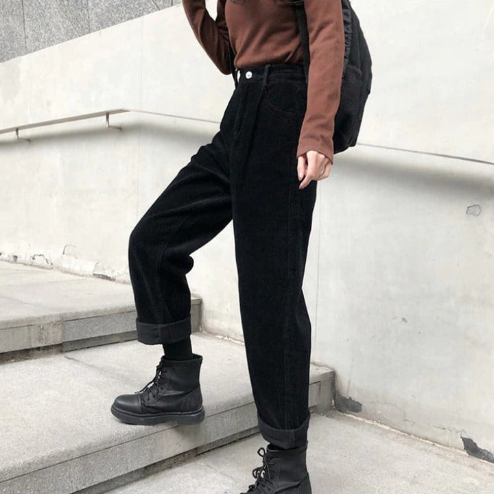 Women's Long Corduroy Pants | Winter