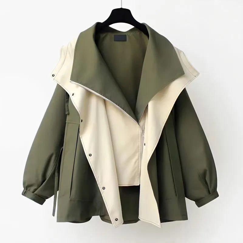 Women's Windbreaker Jacket | Double Collar