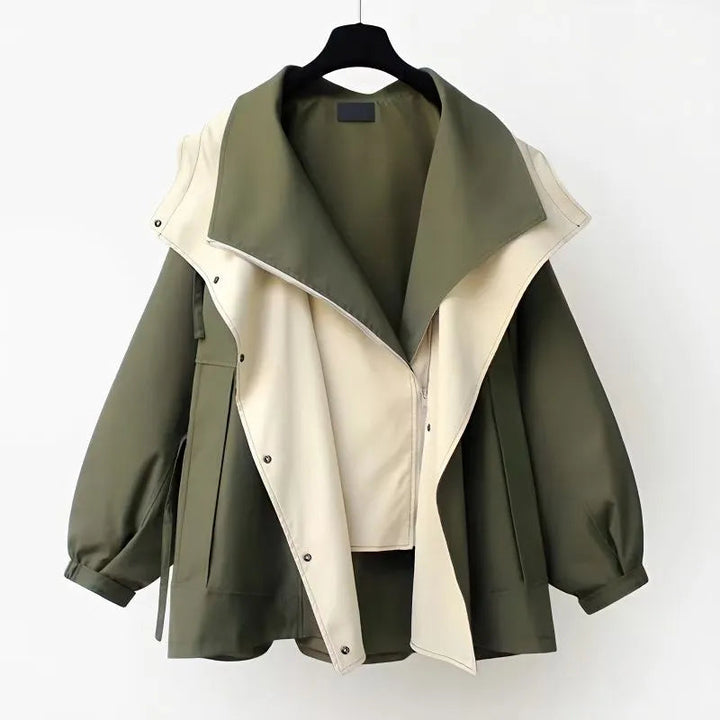 Women's Windbreaker Jacket | Double Collar