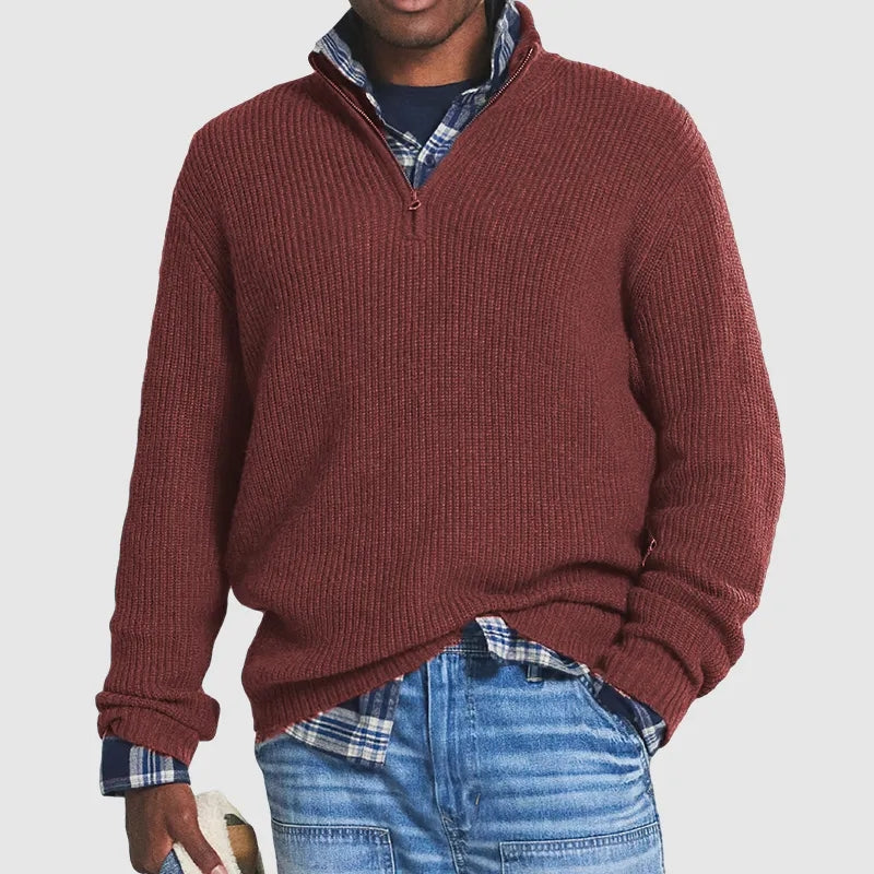 Men's Warm Pullover | Zipper