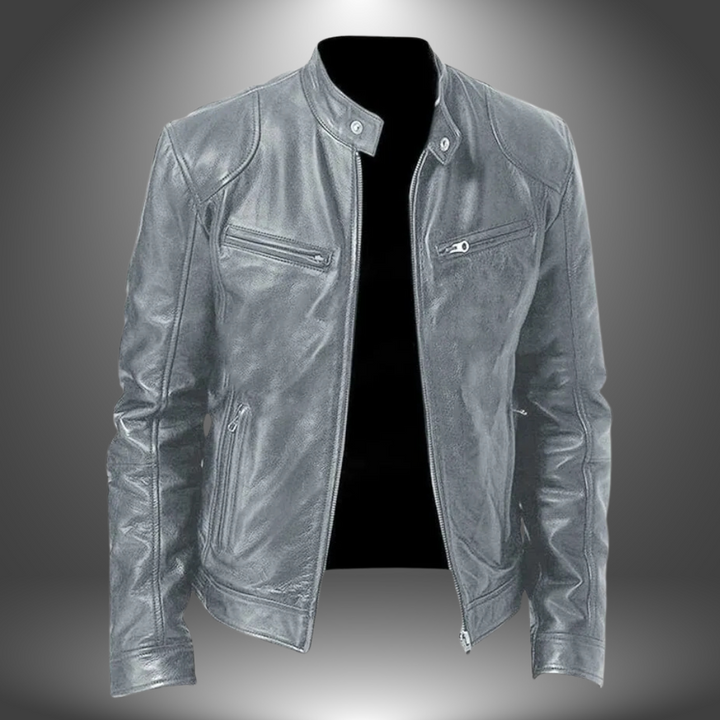 Men's Leather Winter Jacket | Short