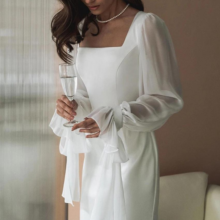 Women's White Dress for Wedding Guests | Maxi