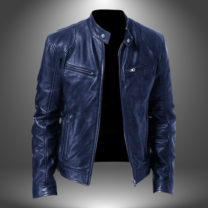 Men's Leather Winter Jacket | Short
