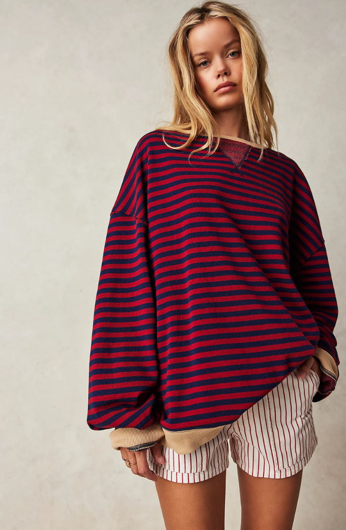 Women's Oversized Sweater | Striped