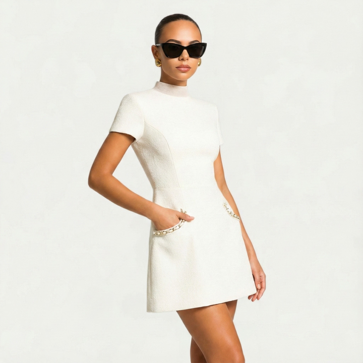 Women's Elegant Mini Dress | Short Sleeve