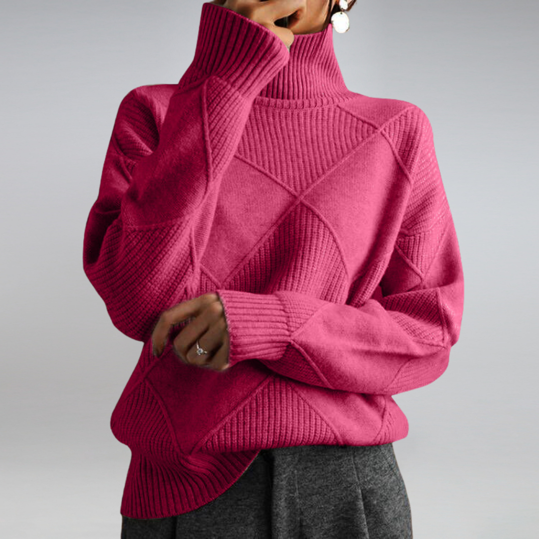 Women's Oversize Turtleneck Sweater | Long