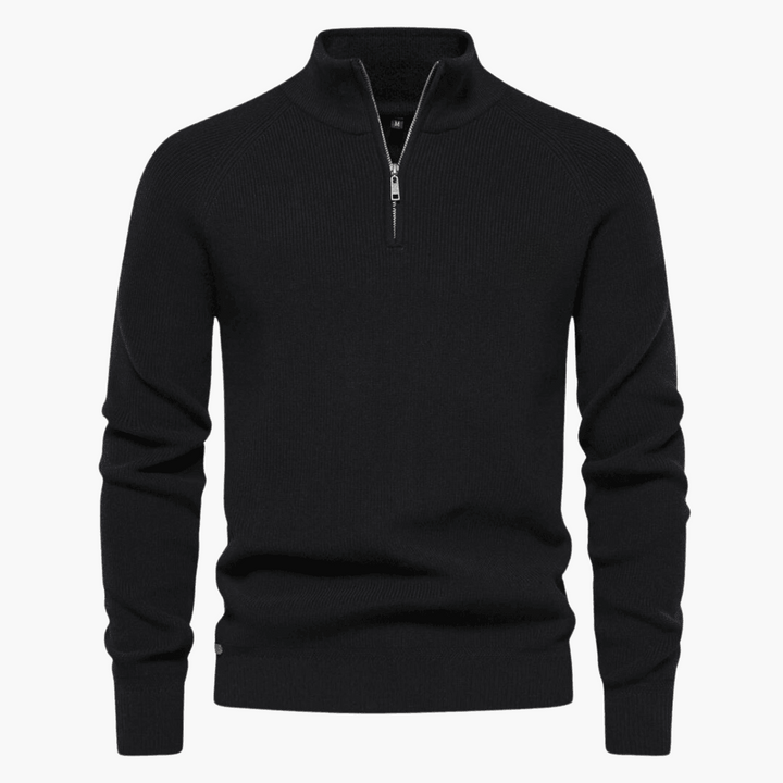 Men's Soft Knit Sweater | Zipper
