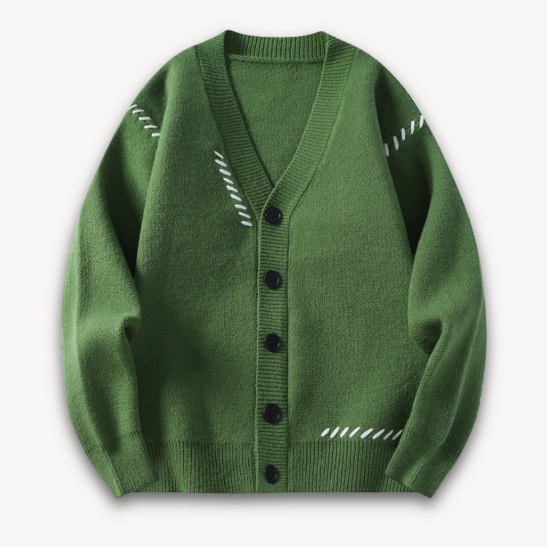 Men's Knitted Cardigan | Button