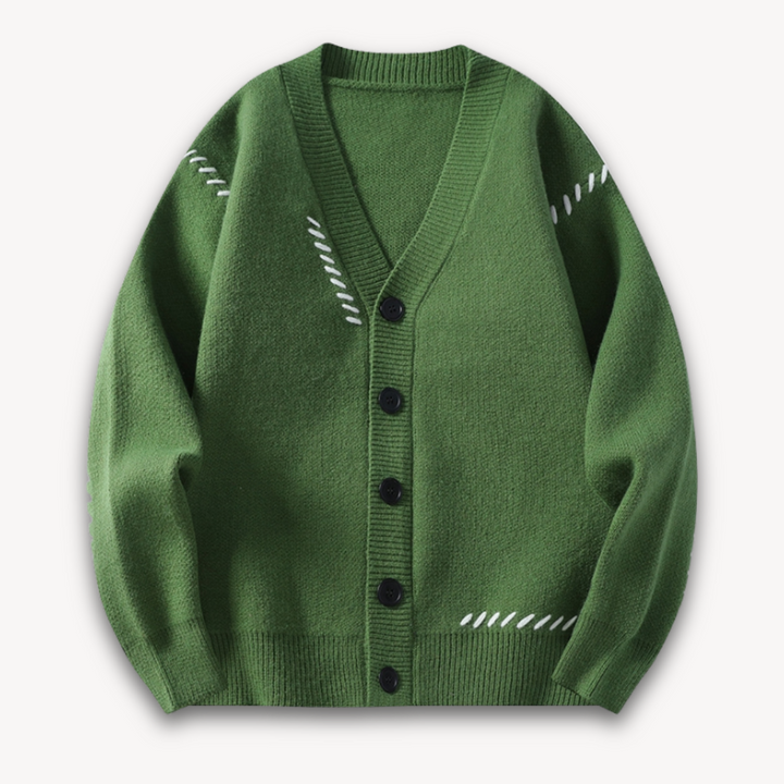 Men's Knitted Cardigan | Button