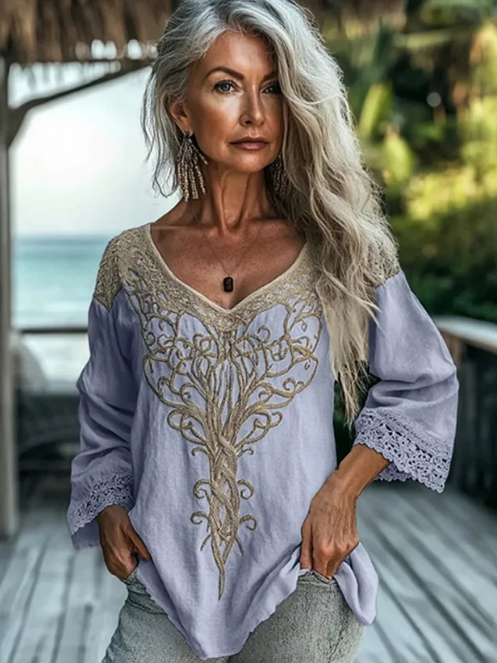 Ladies Vintage Blouse | Long Sleeve