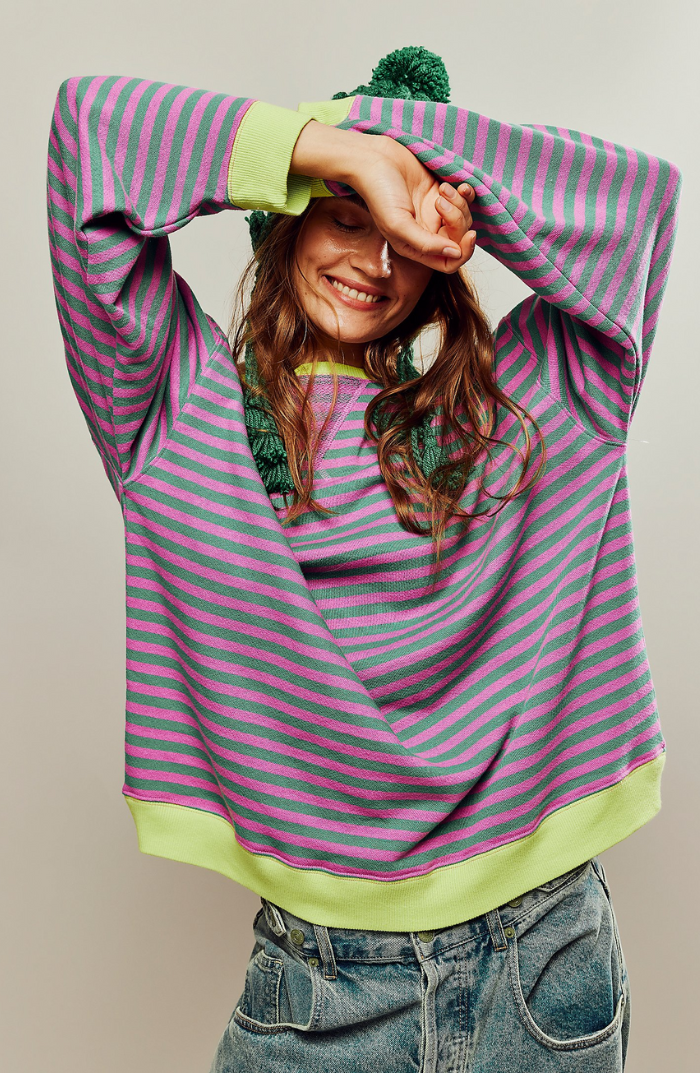 Women's Oversized Sweater | Striped