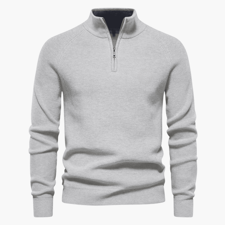 Men's Soft Knit Sweater | Zipper