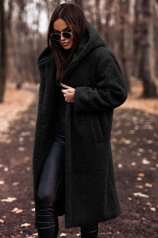 Women’s Long Teddy Coat | Winter