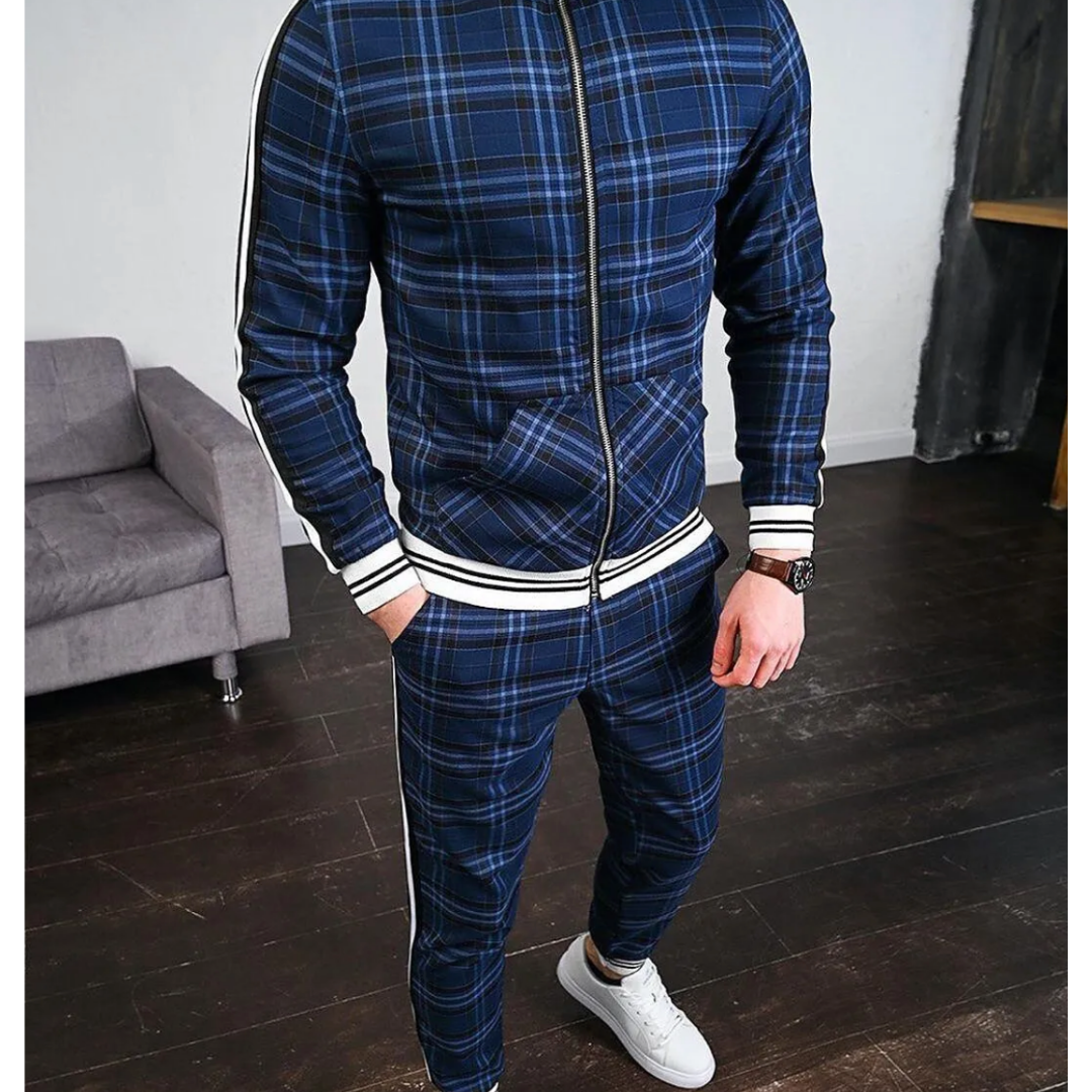 Men's Zip-Up Tracksuit | Slim Fit