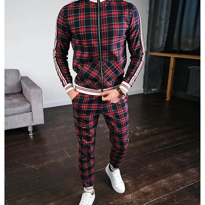 Men's Zip-Up Tracksuit | Slim Fit