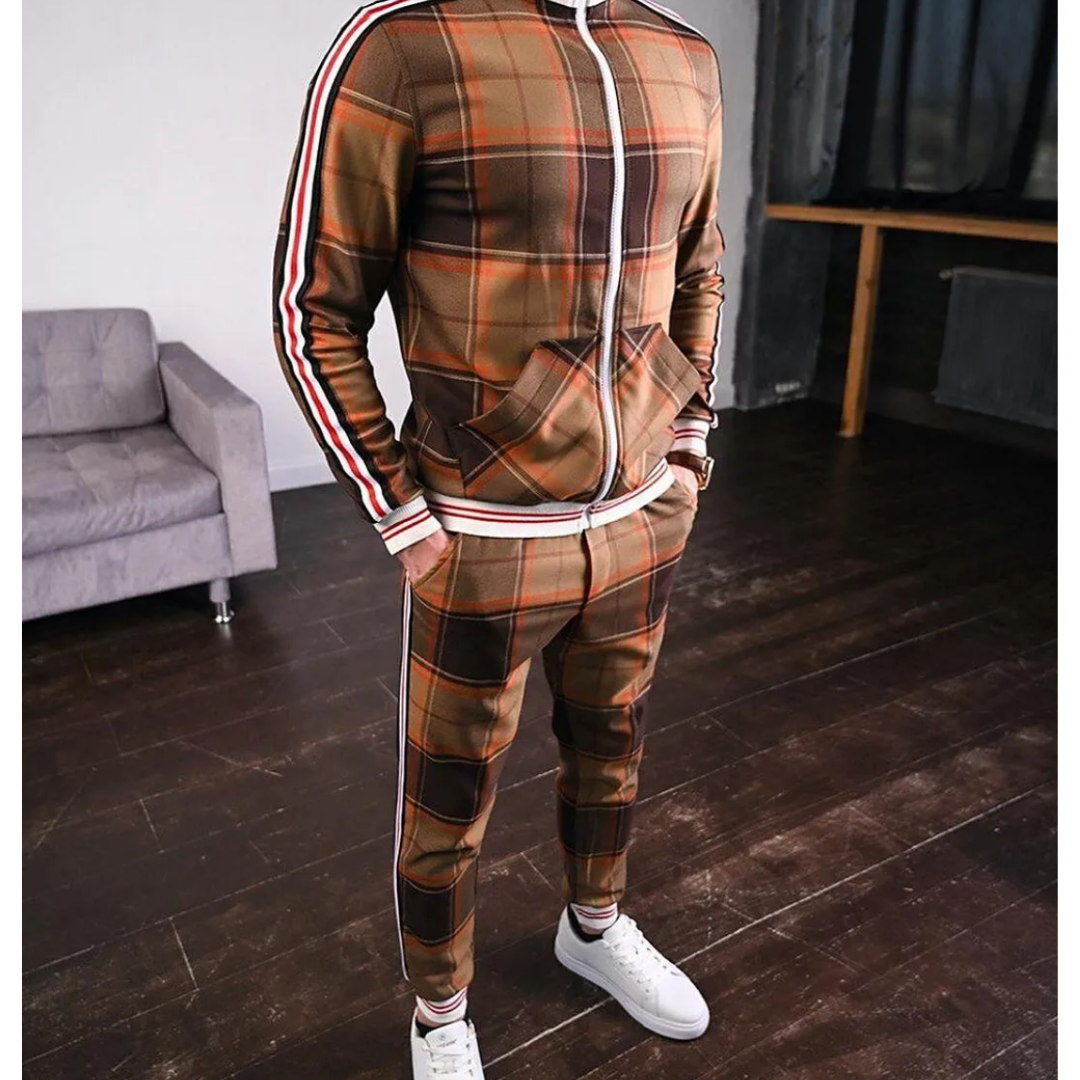 Men's Zip-Up Tracksuit | Slim Fit