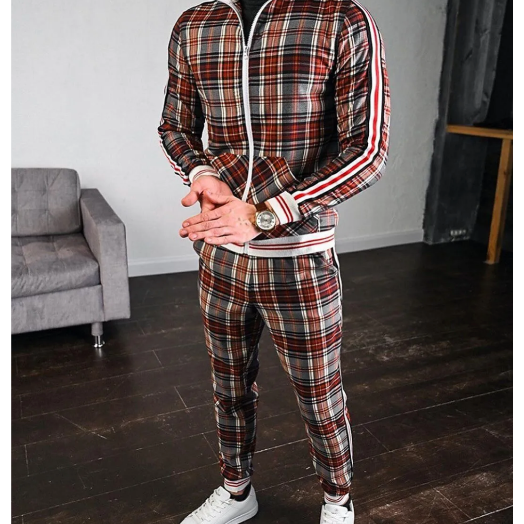 Men's Zip-Up Tracksuit | Slim Fit