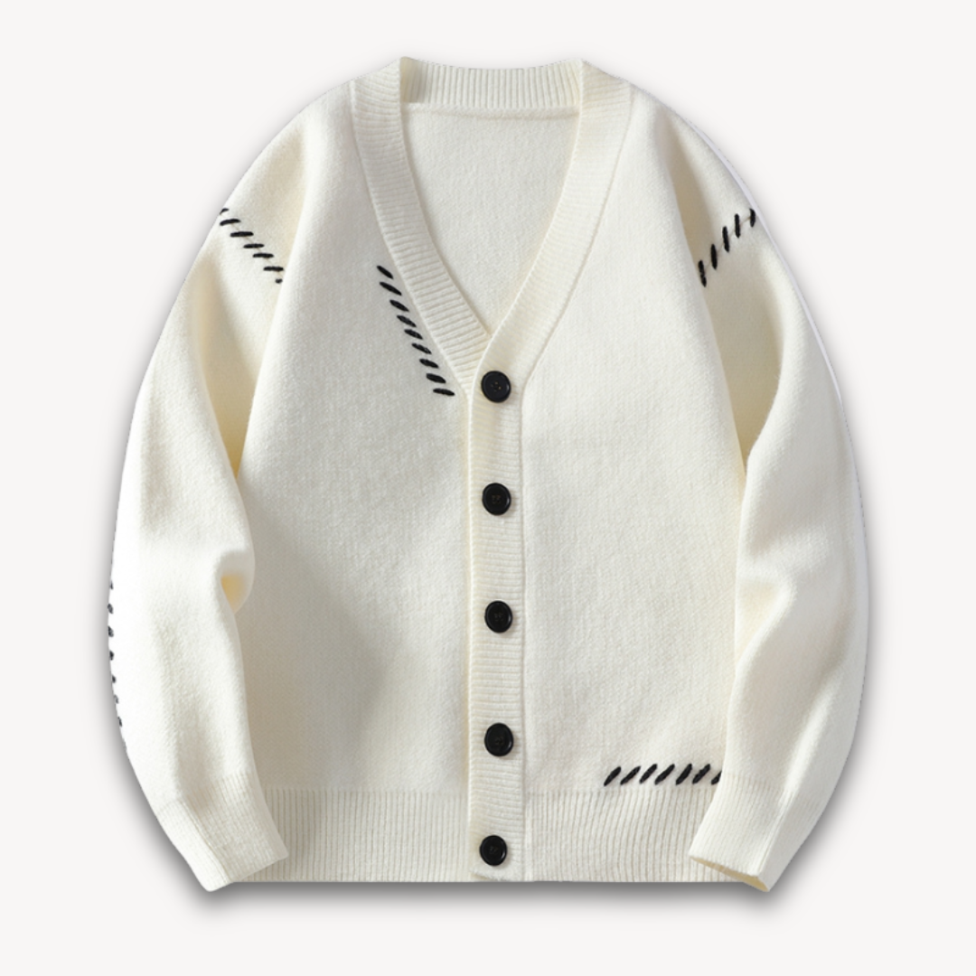 Men's Knitted Cardigan | Button