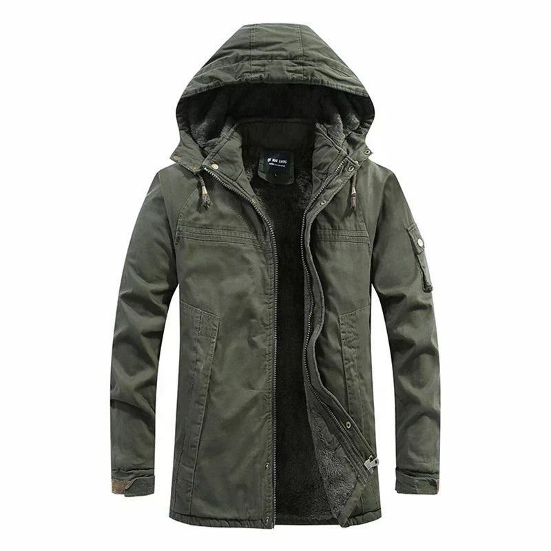 Men's Fleece-Lined Winter Jacket | Long