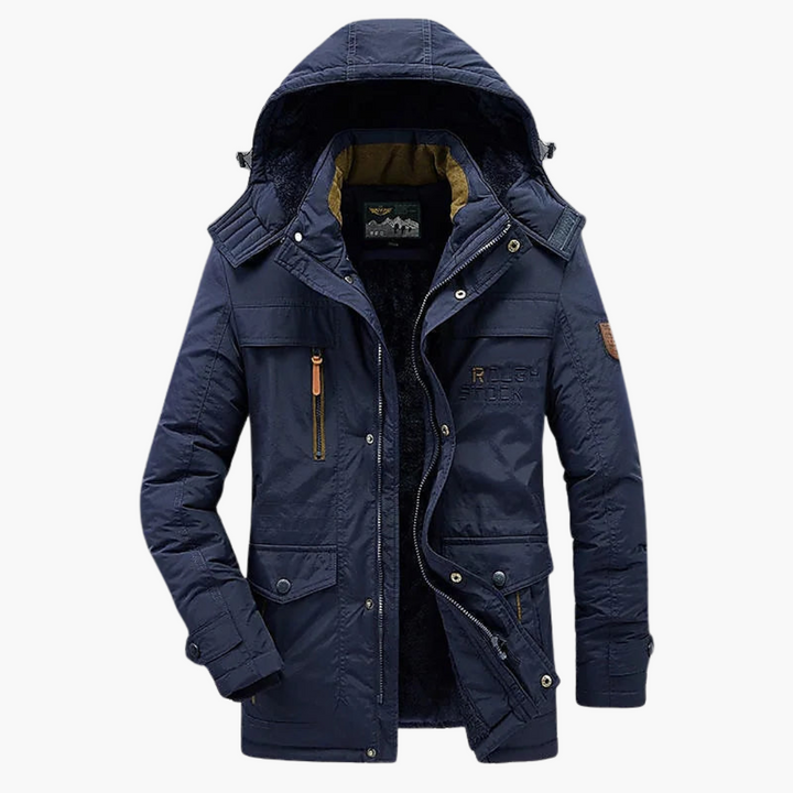 Men's Long Winter Jacket | Fleece