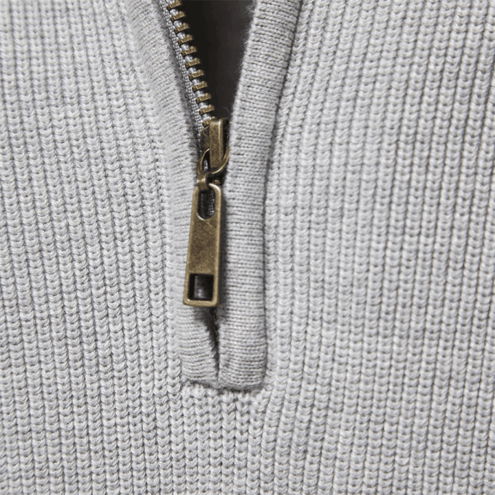 Men's Soft Knit Sweater | Zipper