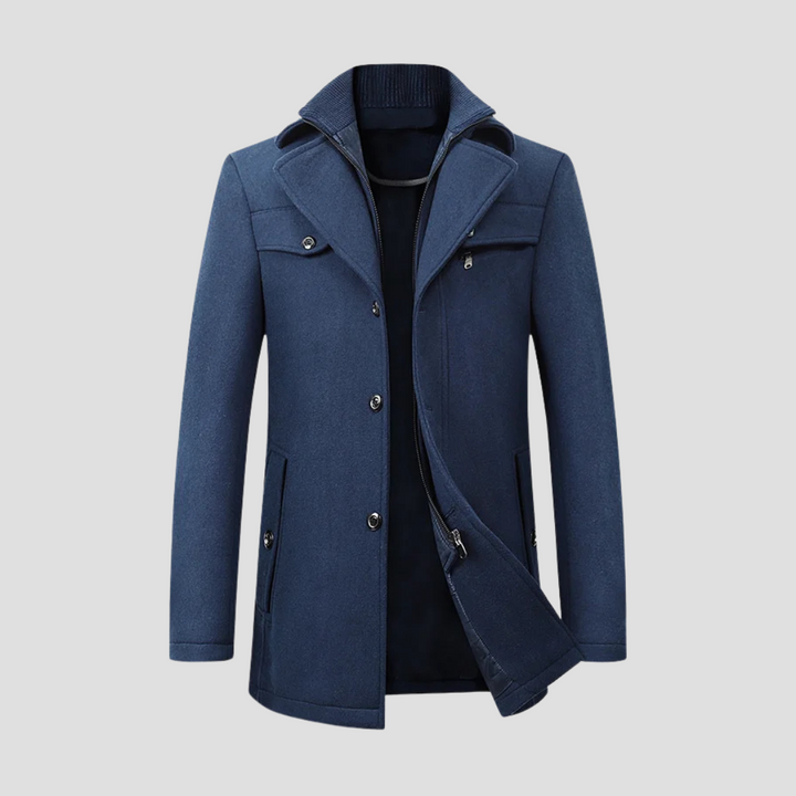 Men's Double Collar Coat | Winter
