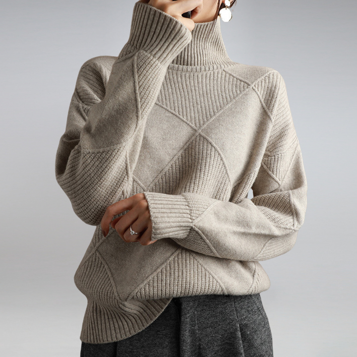 Women's Oversize Turtleneck Sweater | Long