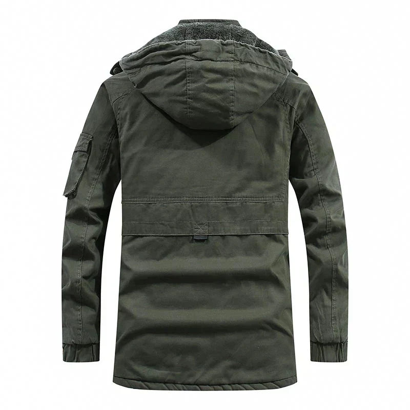 Men's Fleece-Lined Winter Jacket | Long