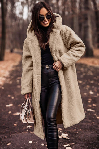 Women’s Long Teddy Coat | Winter