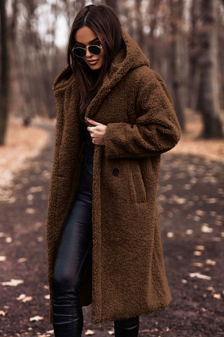 Women’s Long Teddy Coat | Winter