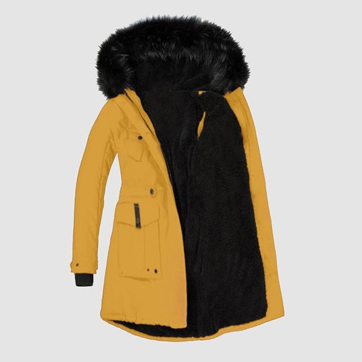 Women's Long Winter Jacket | With Faux Fur Trim