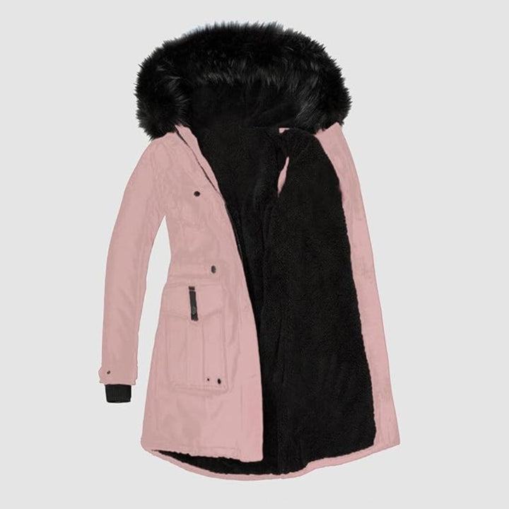Women's Long Winter Jacket | With Faux Fur Trim