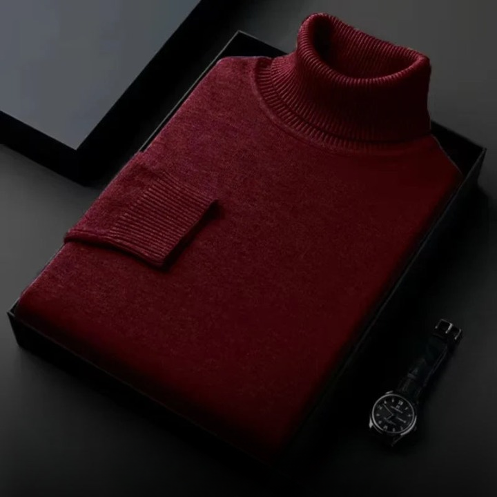Men's Knitted Turtleneck Sweater | Warm