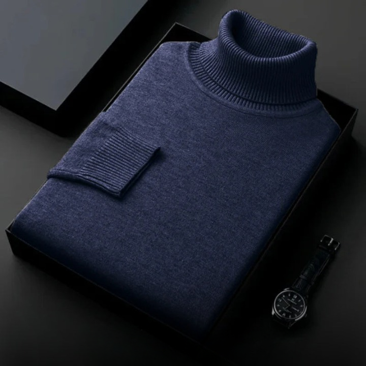 Men's Knitted Turtleneck Sweater | Warm