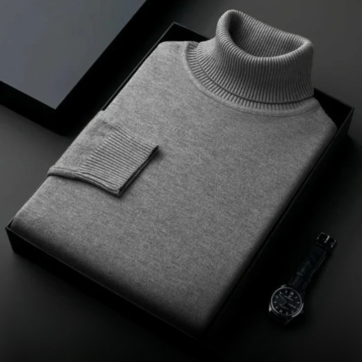 Men's Knitted Turtleneck Sweater | Warm